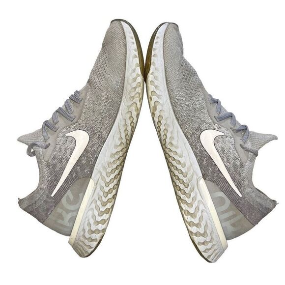 Nike Epic React Flyknit Women’s Size 7.5 Wolf Grey Running Sneakers AQ0067-002 - Picture 7 of 9